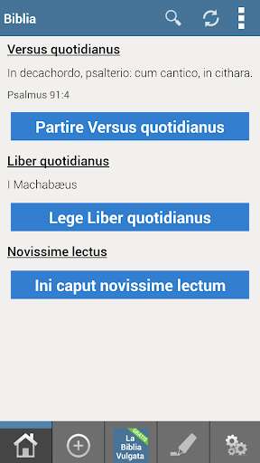 Run android online APK Vulgate Latin Bible FREE! from MyAndroid or emulate Vulgate Latin Bible FREE! using MyAndroid