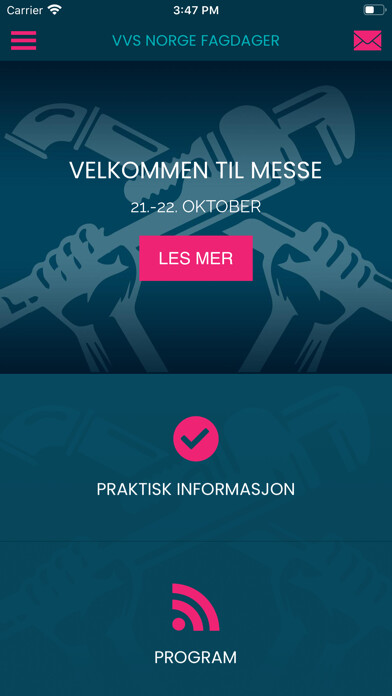 Emulate iPhone app VVS NORGE FAGDAGER using MyAndroid