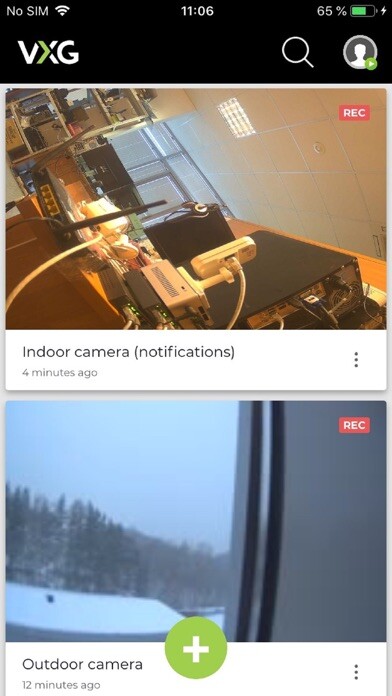 Emulate iPhone app VXG: Video Surveillance using MyAndroid