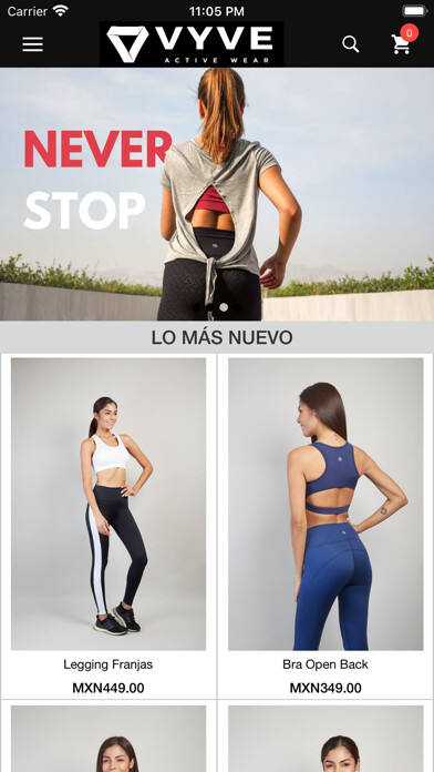 Emulate iPhone app VYVE Active Wear using MyAndroid Emulate iPhone app VYVE Active Wear using MyAndroid