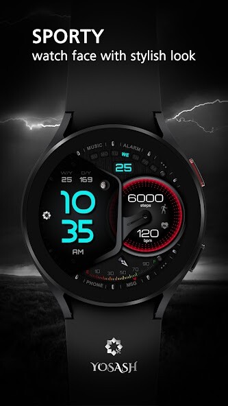 Run android online APK W305 Watch Face - YOSASH from MyAndroid or emulate W305 Watch Face - YOSASH using MyAndroid