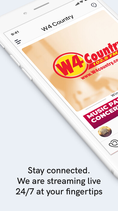 Emulate iPhone app W4 Country 102.9 FM using MyAndroid Emulate iPhone app W4 Country 102.9 FM using MyAndroid