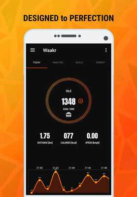 Emulate Android APK WAAKR - Walk, Jog, Run, Steps, Pedometer