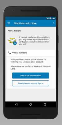 Emulate Android APK Wabi Phone Number For Mercado Libre