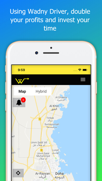 Emulate iPhone app Wadny-Driver using MyAndroid