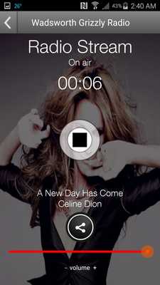 Emulate Android APK Wadsworth Grizzly Radio