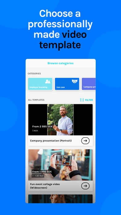 Emulate iPhone app Waffle - Video For Hire using MyAndroid