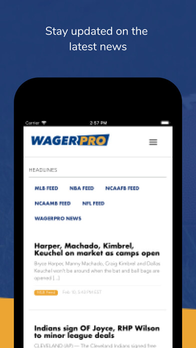 Emulate iPhone app WagerPro using MyAndroid