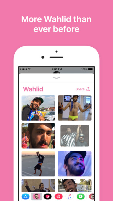 Emulate iPhone app Wahlid - Animated Stickers using MyAndroid Emulate iPhone app Wahlid - Animated Stickers using MyAndroid