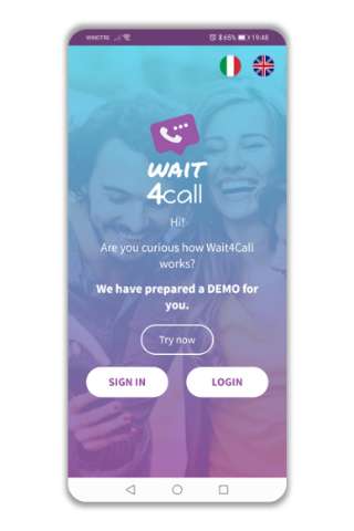 Run android online APK Wait4call from MyAndroid or emulate Wait4call using MyAndroid