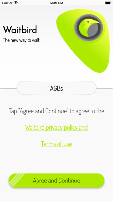 Emulate iPhone app Waitbird (customer/patient) using MyAndroid