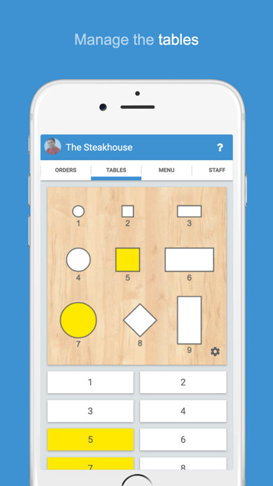 Emulate iPhone app Waiterio Restaurant POS System using MyAndroid