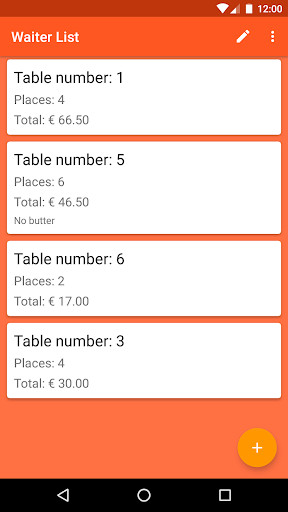 Run android online APK Waiter List from MyAndroid or emulate Waiter List using MyAndroid