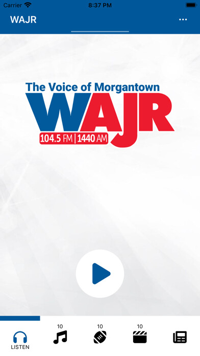 Emulate iPhone app WAJR Radio using MyAndroid