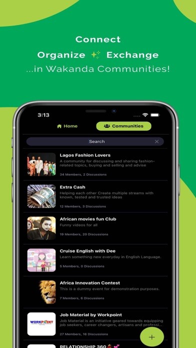 Emulate iPhone app Wakanda - One App for Africa using MyAndroid