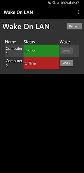 Run android online APK Wake On LAN Client from MyAndroid or emulate Wake On LAN Client using MyAndroid