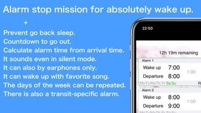 Emulate iPhone app Wake up alarm clock -vamos- using MyAndroid