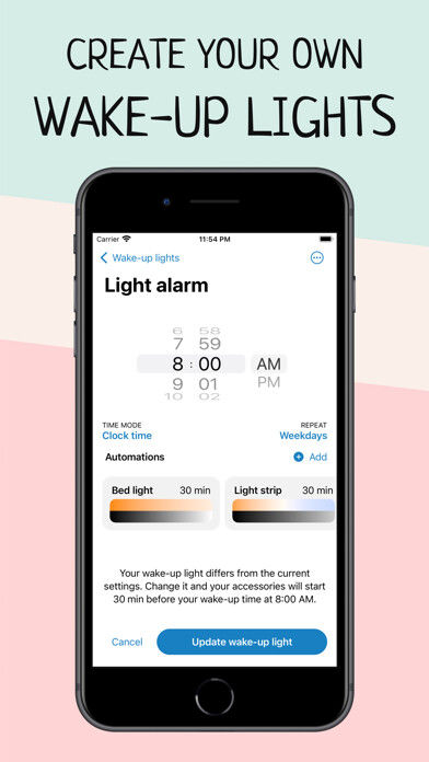 Emulate iPhone app Wake Up Light – Sunrise Alarm using MyAndroid Emulate iPhone app Wake Up Light – Sunrise Alarm using MyAndroid