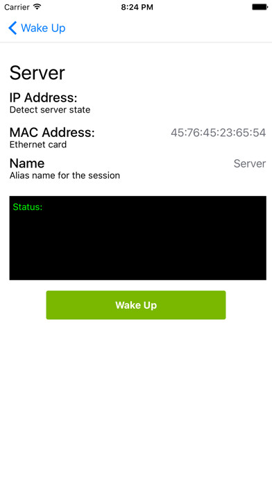 Emulate iPhone app Wake Up On Lan using MyAndroid Emulate iPhone app Wake Up On Lan using MyAndroid