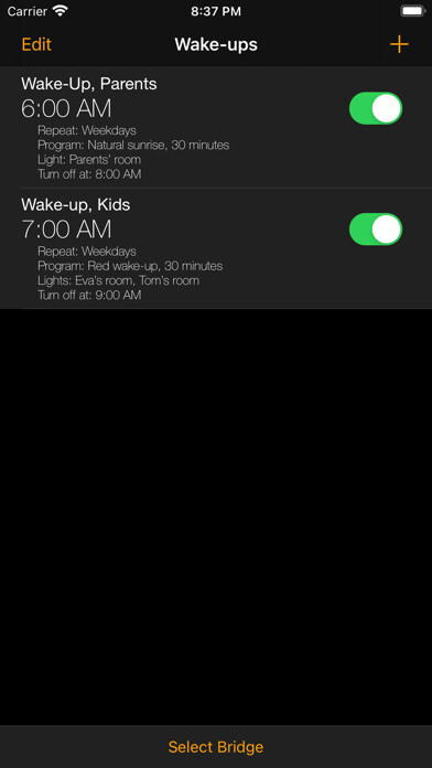 Emulate iPhone app Wake-ups for Philips Hue using MyAndroid Emulate iPhone app Wake-ups for Philips Hue using MyAndroid