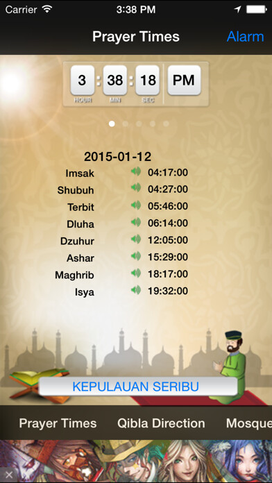 Emulate iPhone app Waktu Sholat Indonesia using MyAndroid Emulate iPhone app Waktu Sholat Indonesia using MyAndroid