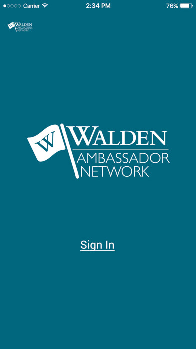 Emulate iPhone app Walden Ambassadors Network using MyAndroid Emulate iPhone app Walden Ambassadors Network using MyAndroid