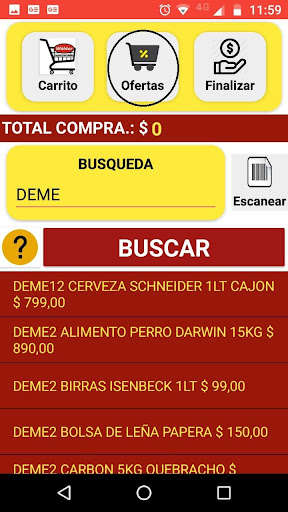 Run android online APK WALDERPEDIDOS from MyAndroid or emulate WALDERPEDIDOS using MyAndroid