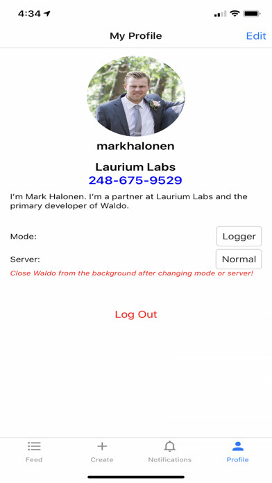 Emulate iPhone app Waldo Logs using MyAndroid Emulate iPhone app Waldo Logs using MyAndroid