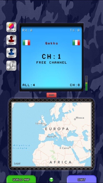 Emulate iPhone app Walkie Talkie CB using MyAndroid