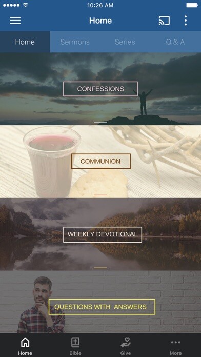 Emulate iPhone app Walking by Faith using MyAndroid