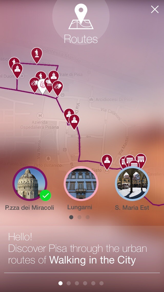 Emulate iPhone app Walking in the City - Pisa using MyAndroid Emulate iPhone app Walking in the City - Pisa using MyAndroid