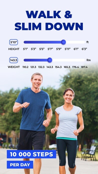 Emulate iPhone app Walking Slimkit - Weight Loss using MyAndroid