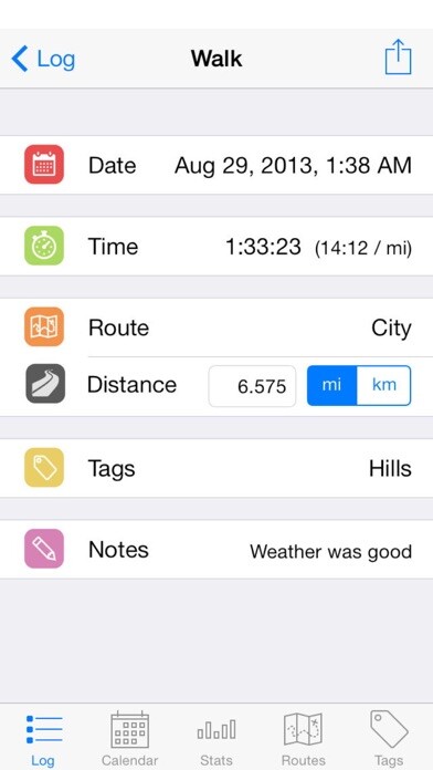 Emulate iPhone app Walk Log using MyAndroid Emulate iPhone app Walk Log using MyAndroid