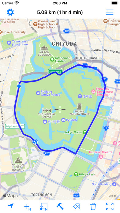 Emulate iPhone app Walk Route Generator using MyAndroid Emulate iPhone app Walk Route Generator using MyAndroid