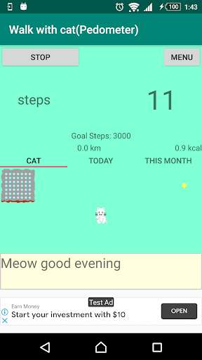 Run android online APK Walk with cat(Pedometer) from MyAndroid or emulate Walk with cat(Pedometer) using MyAndroid Run android online APK Walk with cat(Pedometer) from MyAndroid or emulate Walk with cat(Pedometer) using MyAndroid