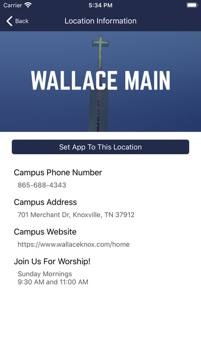 Emulate iPhone app Wallace Memorial Church using MyAndroid Emulate iPhone app Wallace Memorial Church using MyAndroid