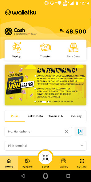 Emulate Android APK Walletku