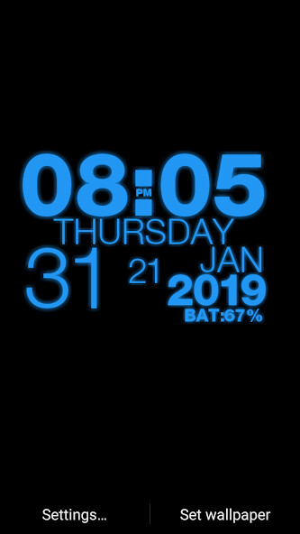 Run android online APK Wallpaper Clock Digi Clock Lwp from MyAndroid or emulate Wallpaper Clock Digi Clock Lwp using MyAndroid
