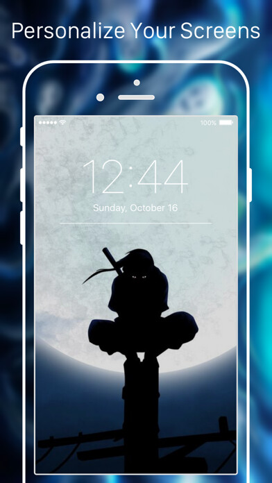 Emulate iPhone app Wallpaper for Naruto Manga HD using MyAndroid