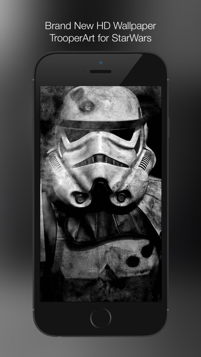 Emulate iPhone app Wallpaper for StarWars: TrooperArt Edition HD using MyAndroid
