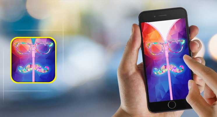 Emulate Android APK Wallpaper Hipster Zipper Lock