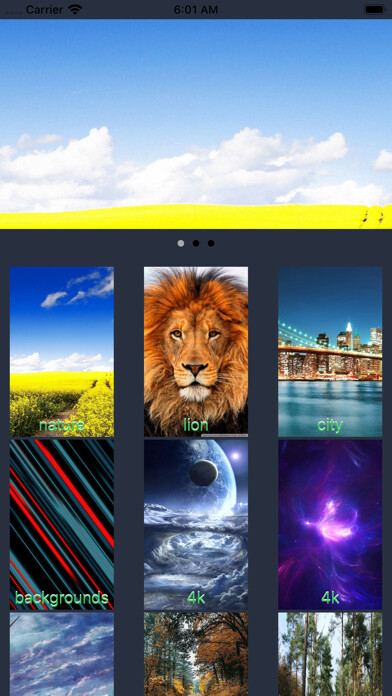 Emulate iPhone app Wallpapers : 4K & HD using MyAndroid