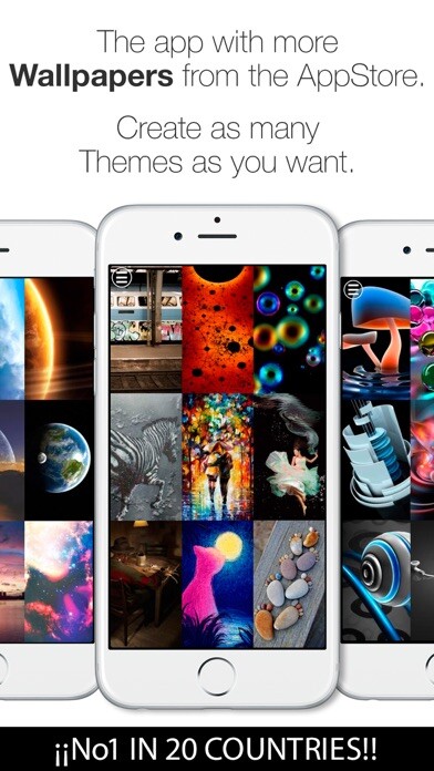 Emulate iPhone app Wallpapers Backgrounds HD PRO using MyAndroid