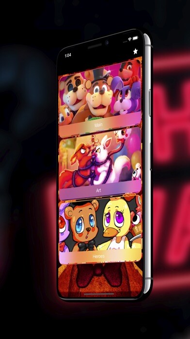 Emulate iPhone app Wallpapers for FNaF using MyAndroid