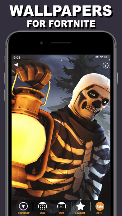 Emulate iPhone app Wallpapers for Fortnite · using MyAndroid