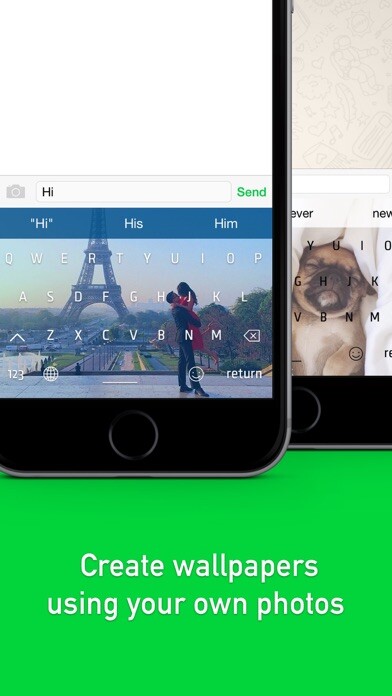 Emulate iPhone app Wallpapers For Keyboard – Personalize Keyboard With Photos From Your Camera Roll using MyAndroid