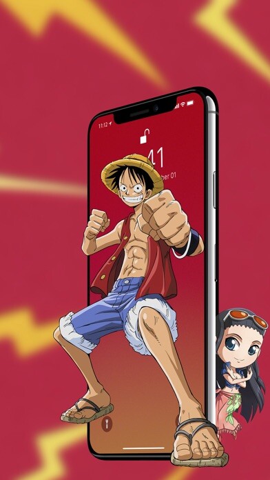 Emulate iPhone app Wallpapers: One Piece using MyAndroid