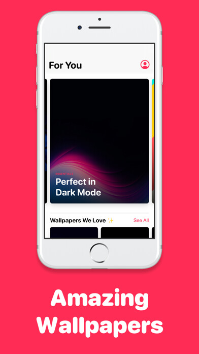 Emulate iPhone app Wallpy - Amazing Wallpapers using MyAndroid