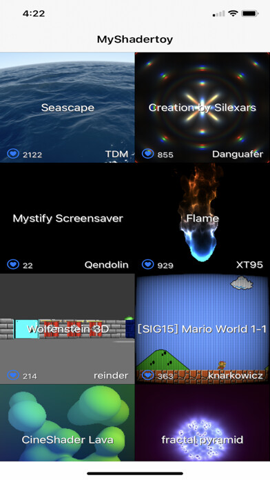 Emulate iPhone app WallShader using MyAndroid