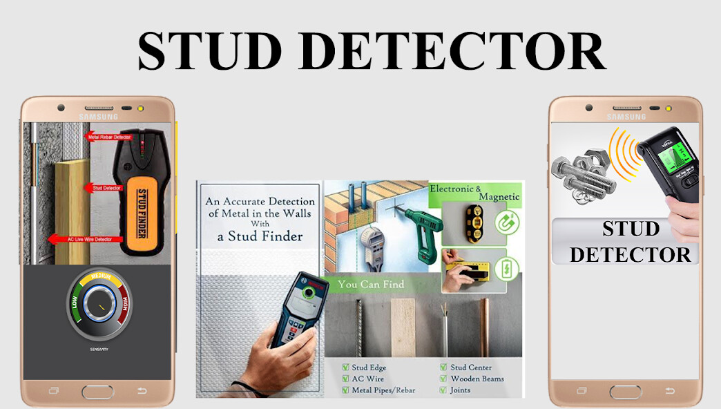 Run android online APK Wall Stud finder stud detector from MyAndroid or emulate Wall Stud finder stud detector using MyAndroid